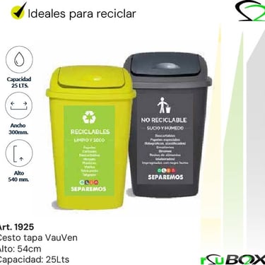 Contenedor diferenciado por tipo de residuo