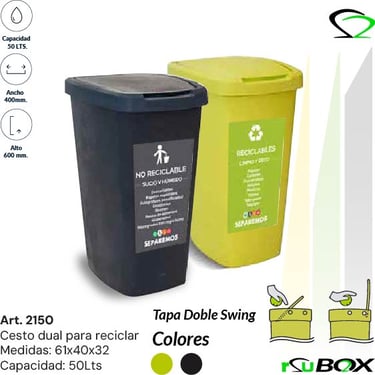 Contenedor diferenciado por tipo de residuo
