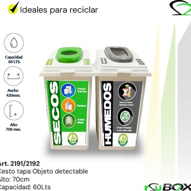 Contenedor diferenciado por tipo de residuo
