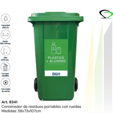 Contenedor diferenciado por tipo de residuo