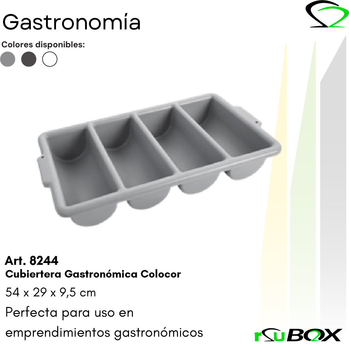Art. 8244 — Cubiertera Gastronómica Colocor 54×29×9,5 cm