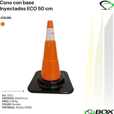 Cono de seguridad con banda reflectiva RSU BOX